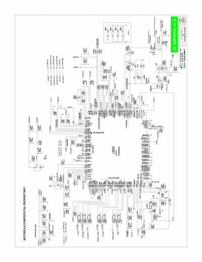 Motorola Sch U6 A2 V8488750Y06 Rev B Motorola Service Manual Scheme - Sch U6 A2 BW Level 3 V8488750Y06 Rev B